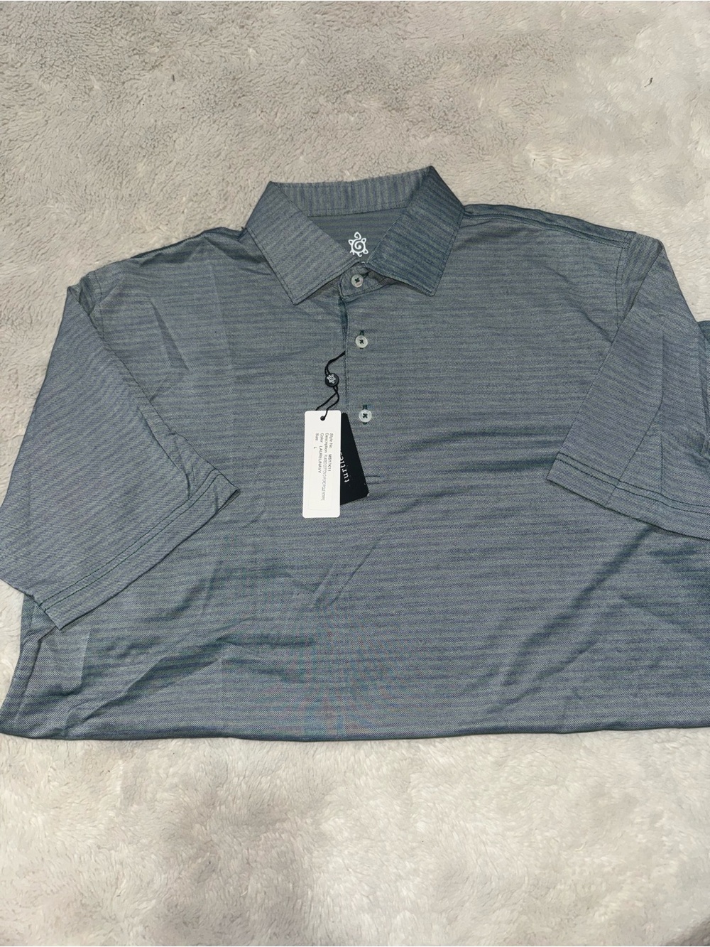Men's Heather Slate Short-Sleeve Polo Shirt